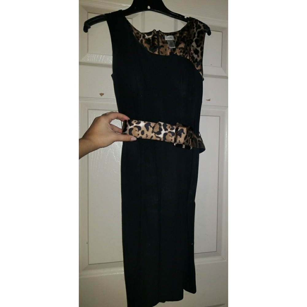 Cache leopard print dress